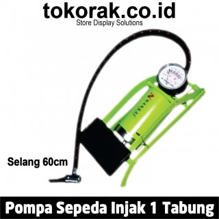 POMPA SEPEDA INJAK 1 TABUNG